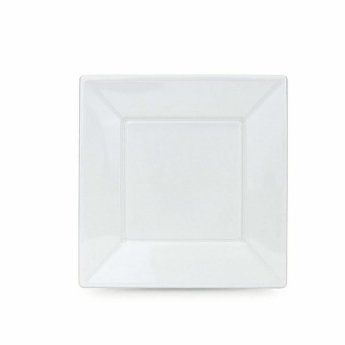 Set de farfurii reutilizabile Algon Alb Plastic 23 x 23 x 1,5 cm (36 Unități)