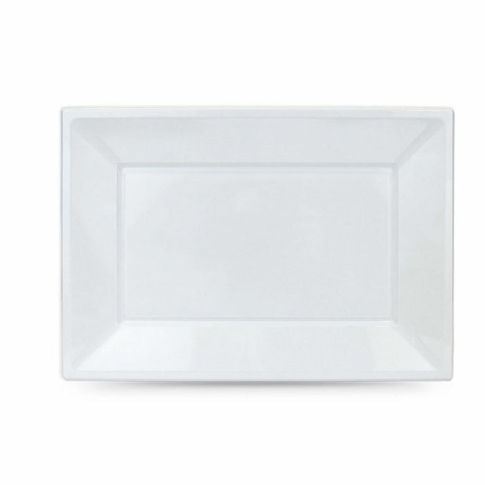Set de farfurii reutilizabile Algon Alb Plastic Dreptunghiular 33 x 23 cm (36 Unități)