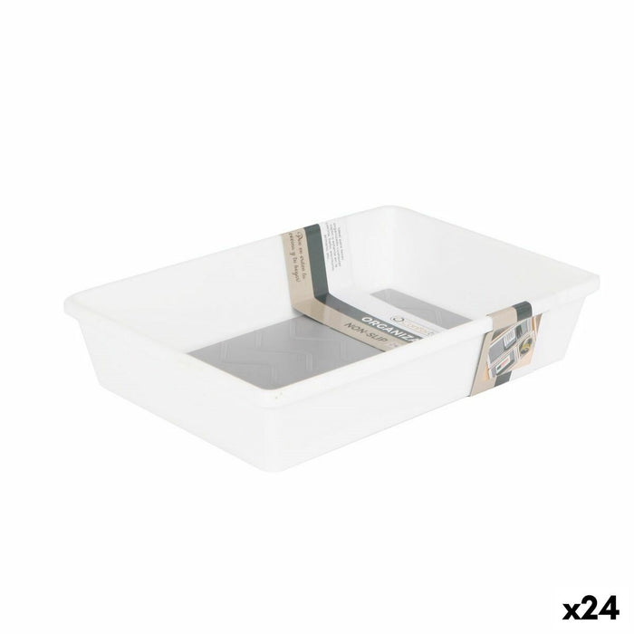 Organizatorul de Sertare Confortime Bază antiderapantă Alb 24,5 x 17 x 5 cm (24 Unități)