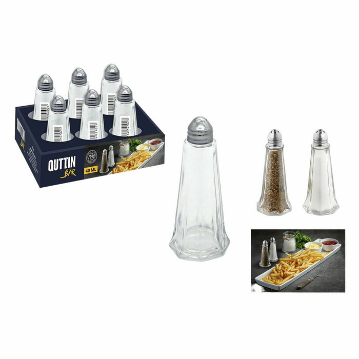 Suport pentru condimente Quttin Bar 40 ml 4,5 x 11 cm (6 Piese) (12 Unități)