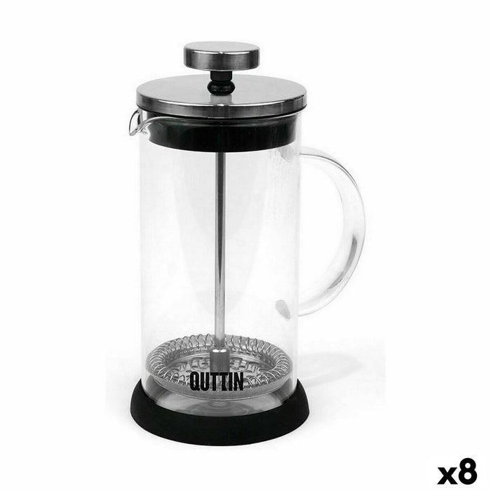 Cană cu filtru pentru infuzii Quttin Sticlă borosilicată 600 ml (8 Unități)