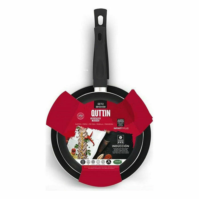 Set de Tigăi Quttin Infinity Plus Aluminiu 2 Unități 4 Unități 24 cm
