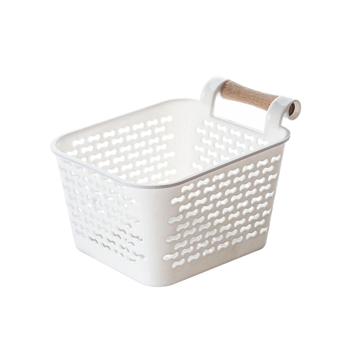 Coș Multifuncțional Confortime Plastic Cu mânere Lemn 13 x 11 x 8 cm (36 Unități)