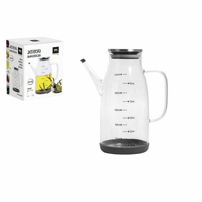 Dispenser pentru Ulei La Mediterránea Silicon Oțel inoxidabil 1 L (12 Unități)