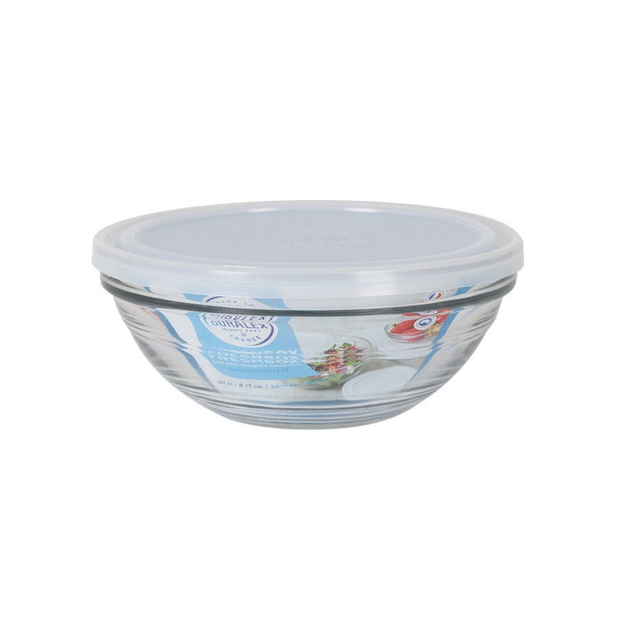 Cutie rotundă pentru prânz cu capac Duralex FreshBox 970 ml ø 17 x 7 cm (8 Unități)