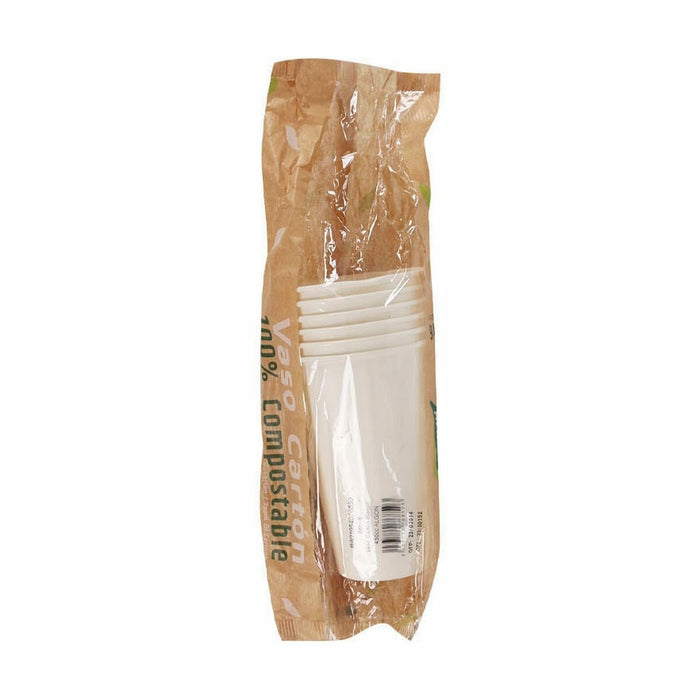 Set de pahare Algon De unică folosință Carton Alb 6 Piese 450 ml (16 Unități)