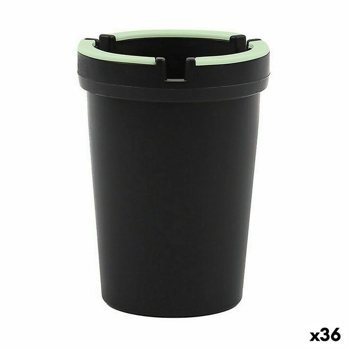 Scrumieră Wooow Negru Plastic 8 x 8 x 11 cm (36 Unități)