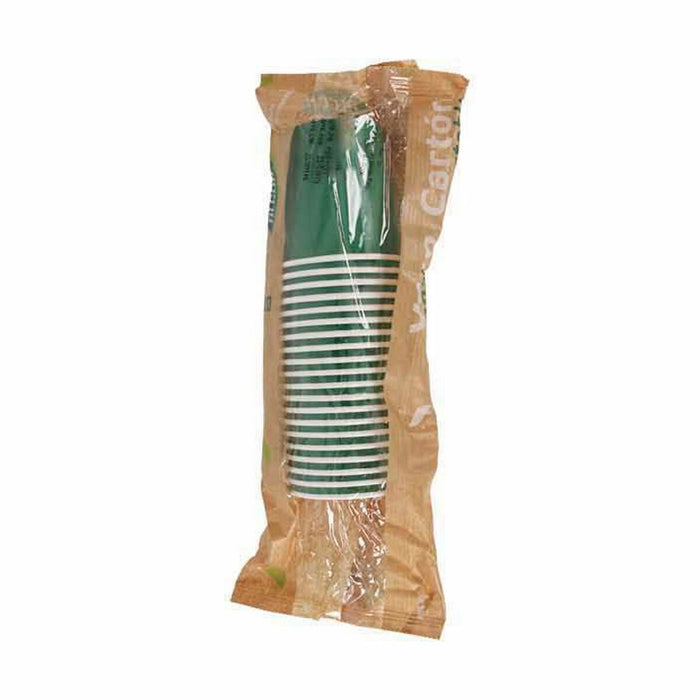 Set de pahare Algon De unică folosință Carton Verde 20 Piese 120 ml (24 Unități)