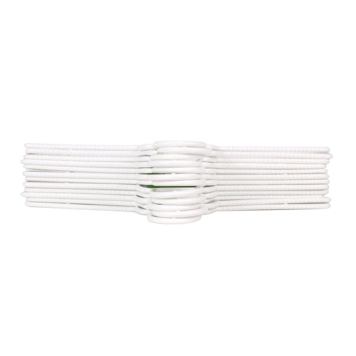 Set de umerașe Dem Alb Plastic 12 Piese 38 x 17,5 cm (8 Unități)