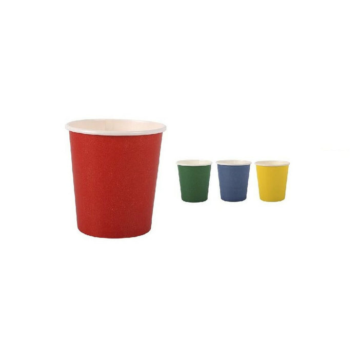Set de pahare Algon De unică folosință Carton Multicolor 20 Piese 120 ml (24 Unități)