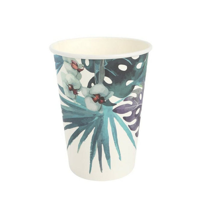 Set de pahare Algon De unică folosință Carton Tropical 8 Piese 330 ml (18 Unități)