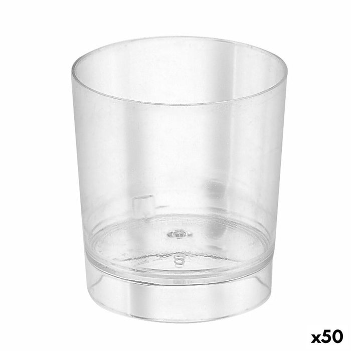 Set de Pahare Shot Algon Reutilizabil Transparent 10 Piese 35 ml (50 Unități)