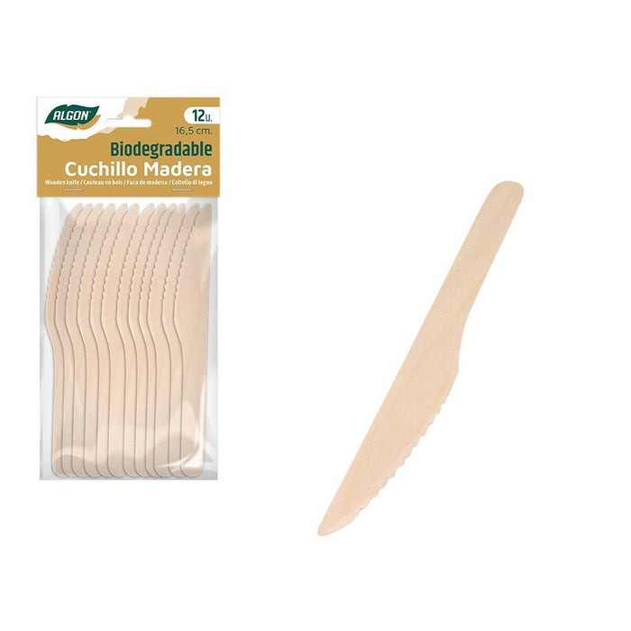 Set de Cuțite Algon Lemn 12 Piese 16,5 cm (24 Unități)