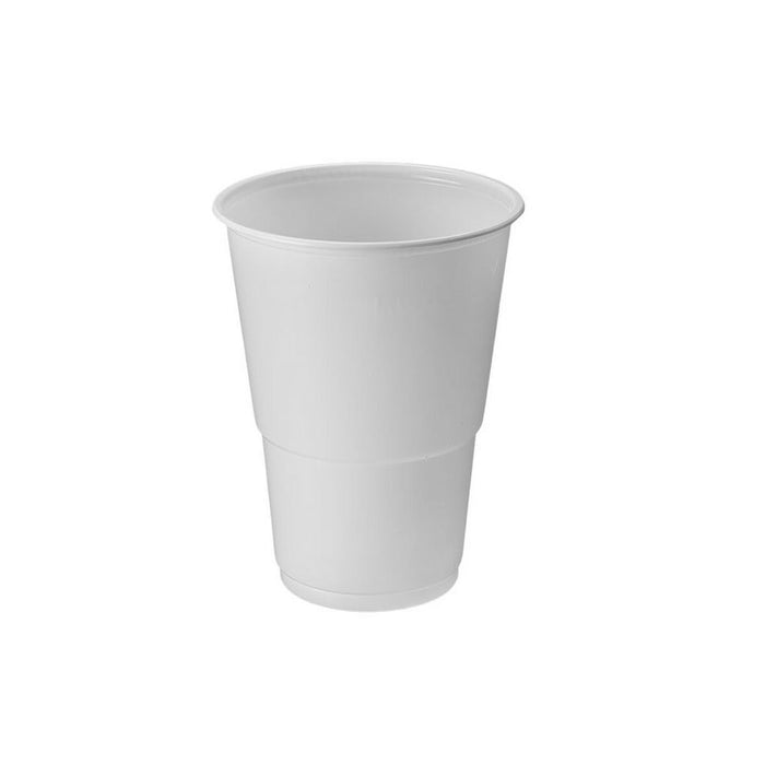 Set de pahare refolosibile Algon Plastic Alb 15 Piese 330 ml (24 Unități)