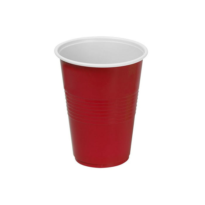Set de pahare refolosibile Algon Plastic Roșu 10 Piese 450 ml (18 Unități)