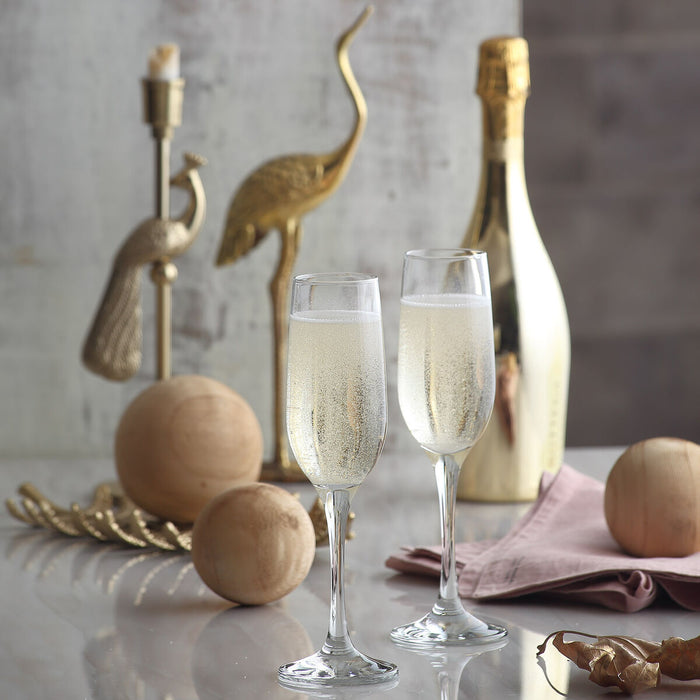 Set de pahare Santa Clara Șampanie 215 ml 2 Piese (12 Unități)