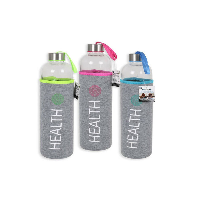 Sticlă din Sticlă cu Husă din Neopreon Bewinner Health 1 L (12 Unități)