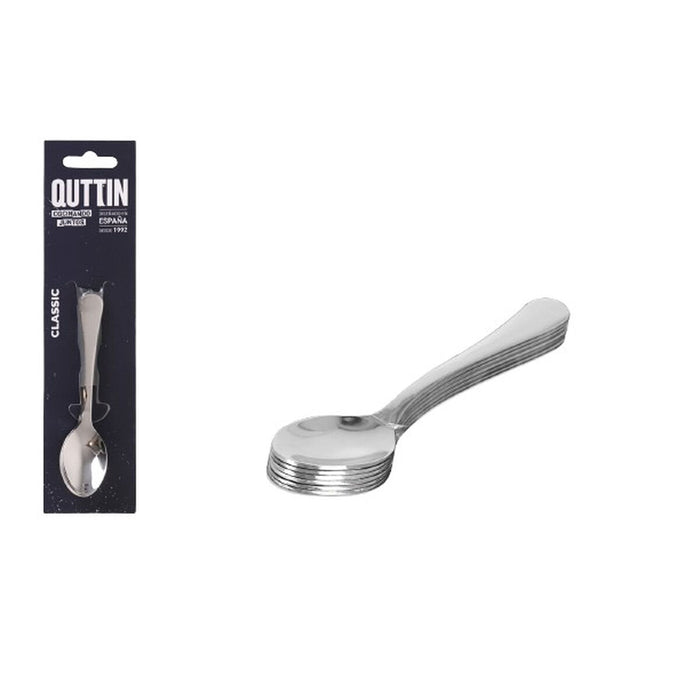 Set de Linguri Quttin Classic 10,5 x 2,3 cm Cafea 6 Piese
