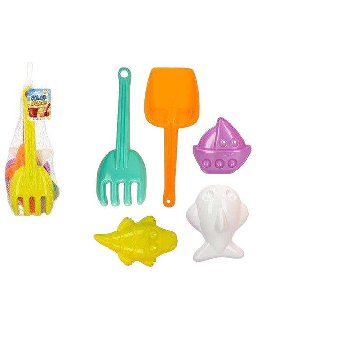 Set de jucării de plajă Colorbaby Roșu Portocaliu 27cm
