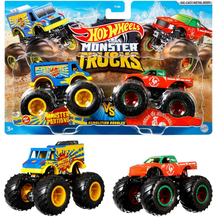 Monster Truck Hot Wheels Demolition Doubles 2 Unități 1:64