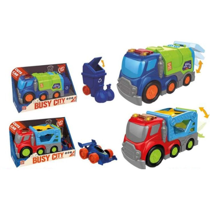 Camion cu Fricțiune Lumini Sunet 12 x 11 x 23 cm