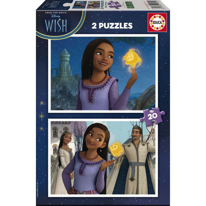 Set de 2 Puzzle-uri Disney Wish 20 Piese