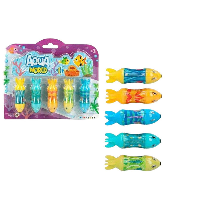 Joc acvatic Colorbaby AquaWorld 18,5 x 25 x 16 cm Pești 5 Piese