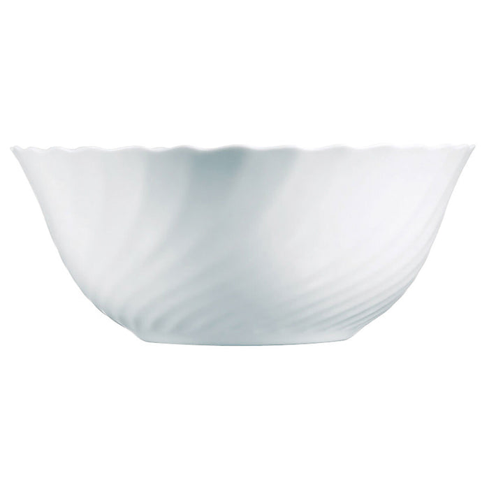 Salatieră Luminarc Trianon Alb Sticlă (24 cm) (6 Unități)