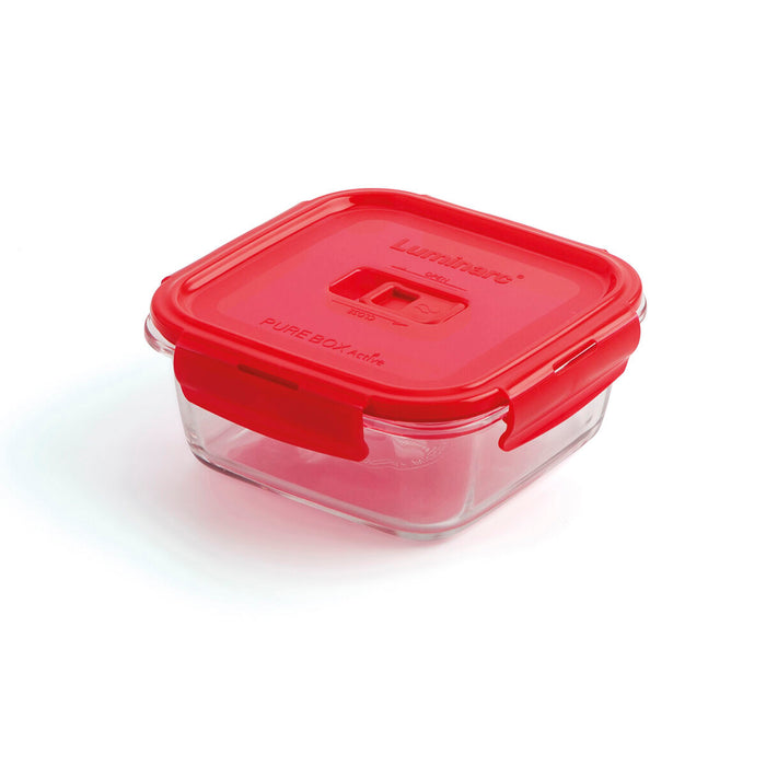 Cutie pentru prânz ermetică Luminarc Pure Box 760 ml Roșu Sticlă (6 Unități)