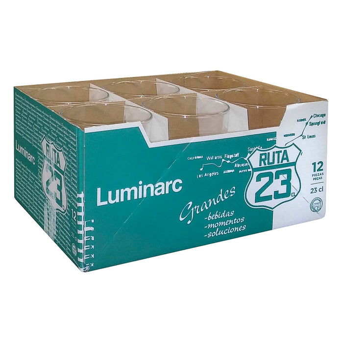 Pahar Luminarc Ruta 23 Transparent Sticlă (230 ml) (12 Unități)