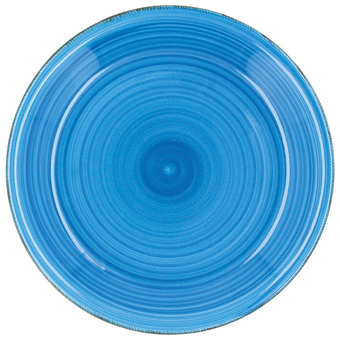 Platou Plat Quid Vita Azul Albastru Ceramică Ø 27 cm (12 Unități)