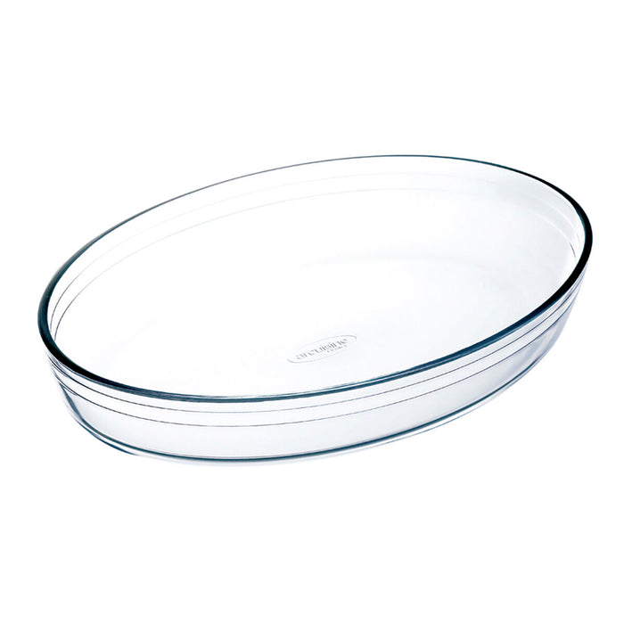 Vas pentru Cuptor Ô Cuisine Ocuisine Vidrio Oval Transparent Sticlă 35 x 25 x 7 cm (6 Unități)