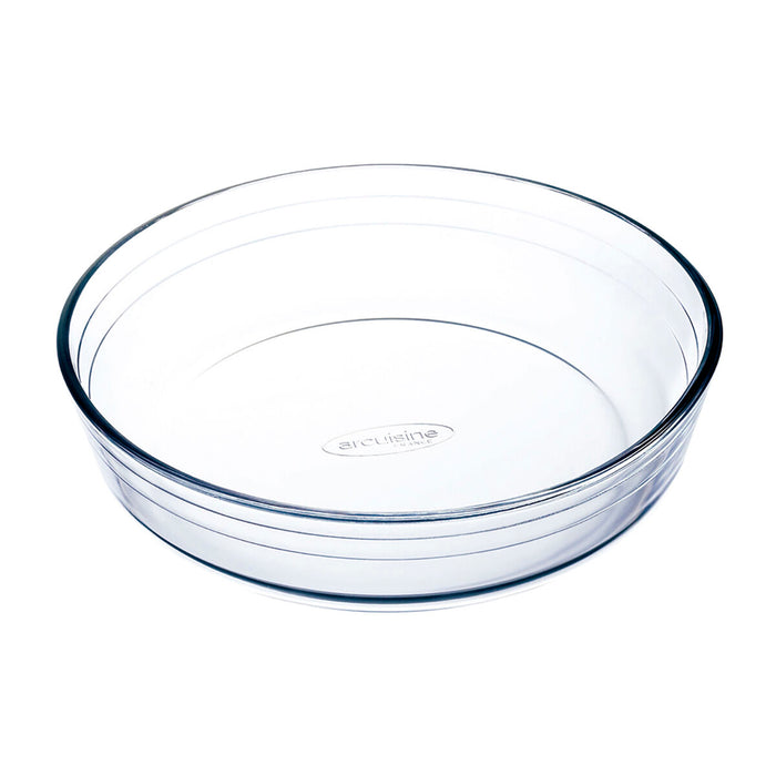 Formă pentru cuptor Ô Cuisine Rotund 23 x 23 x 6 cm Transparent (6 Unități)
