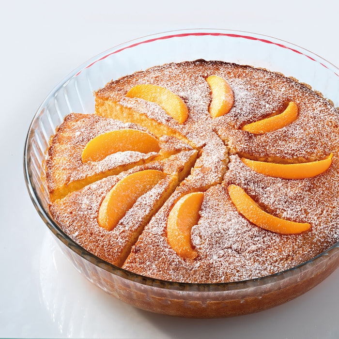 Formă pentru cuptor Ô Cuisine Rotund 26 x 26 x 5,9 cm Transparent (6 Unități)