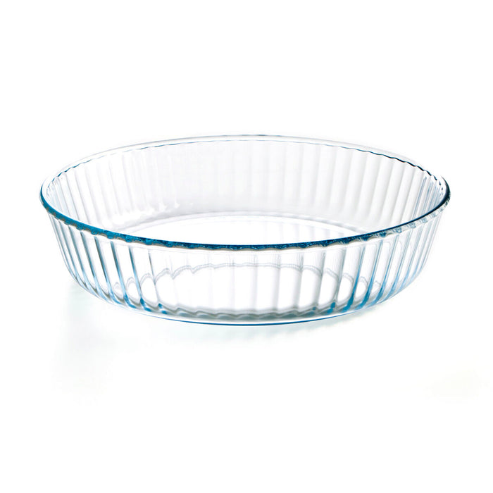 Formă pentru cuptor Ô Cuisine Rotund 26 x 26 x 5,9 cm Transparent (6 Unități)