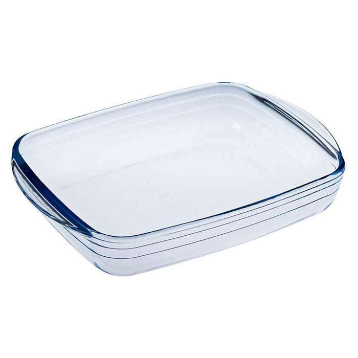 Formă pentru cuptor Ô Cuisine Ocuisine Vidrio Dreptunghiular Transparent Sticlă 23 x 15 x 5 cm (6 Unități)