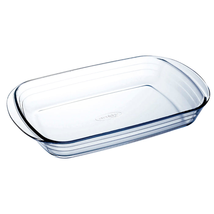 Vas pentru Cuptor Ô Cuisine Dreptunghiular 40,3 x 26,3 x 7,3 cm Transparent Sticlă (6 Unități)