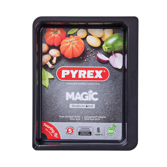 Vas pentru Cuptor Pyrex Magic Dreptunghiular Metal 35 x 26 cm 6 Unități