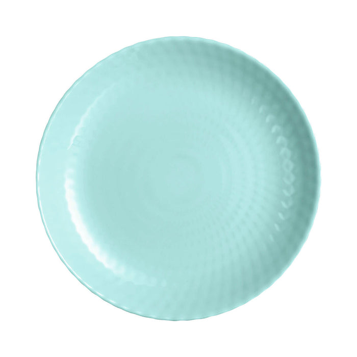 Platou Plat Luminarc Pampille Turquesa Turquoise Sticlă 25 cm (24 Unități)