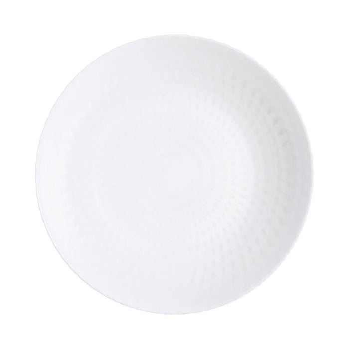 Farfurie Adâncă Luminarc Pampille Alb Sticlă (20 cm) (24 Unități)