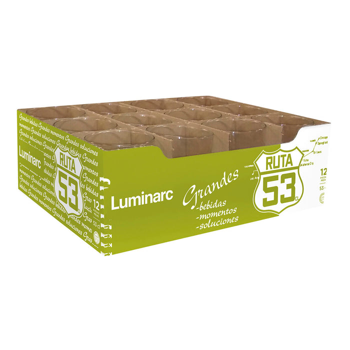 Pahar Luminarc Ruta 53 Transparent Sticlă 12 Unități 530 ml