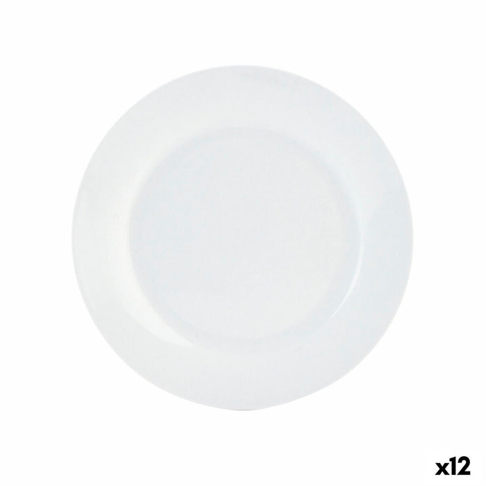 Platou Plat Quid Basic Alb Ceramică Ø 27 cm (12 Unități)