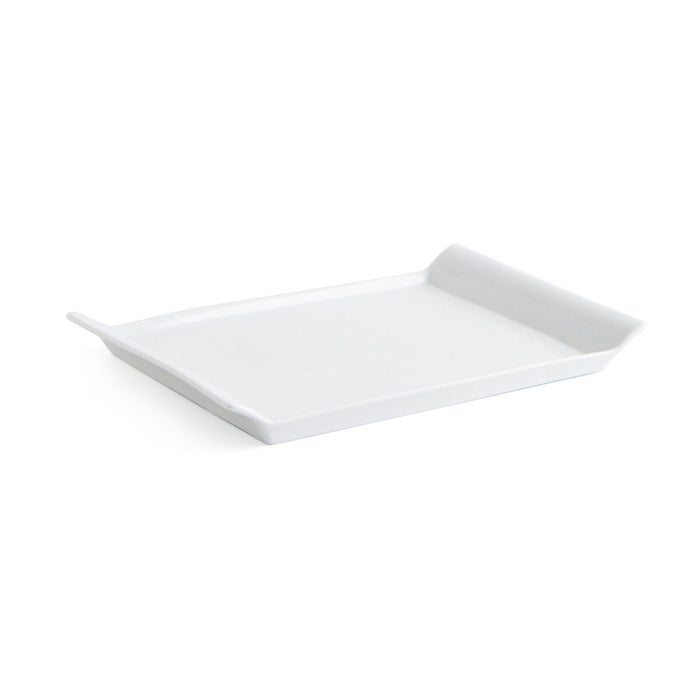 Tavă pentru gustari Quid Gastro Fresh 26 x 18 cm Ceramică Alb (6 Unități)