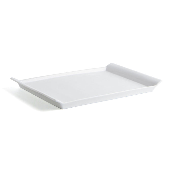 Platou pentru Servire Quid Gastro Fresh Dreptunghiular Ceramică Alb (36 x 25 cm) (6 Unități)