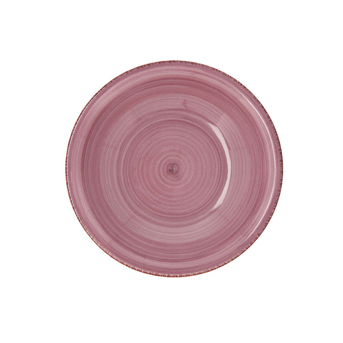Farfurie Adâncă Quid Vita Peoni Ceramică Roz Ø 21,5 cm (12 Unități)