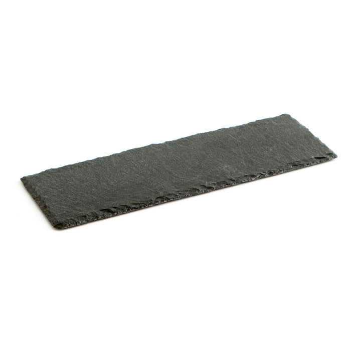 Tavă din Ceramică Efect Ardezie Quid Gastro Fun Negru (30 x 10 cm) (12 Unități)
