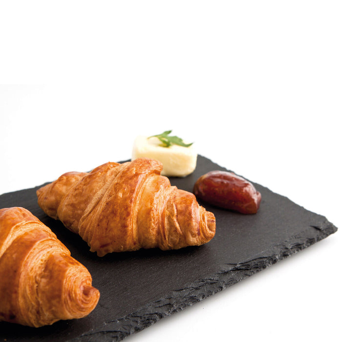 Tavă din Ceramică Efect Ardezie Quid Gastro Fun Negru (32 x 17 cm) (12 Unități)