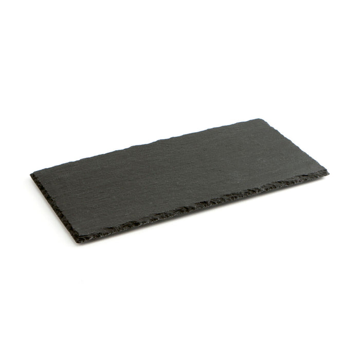 Tavă din Ceramică Efect Ardezie Quid Gastro Fun Negru (32 x 17 cm) (12 Unități)
