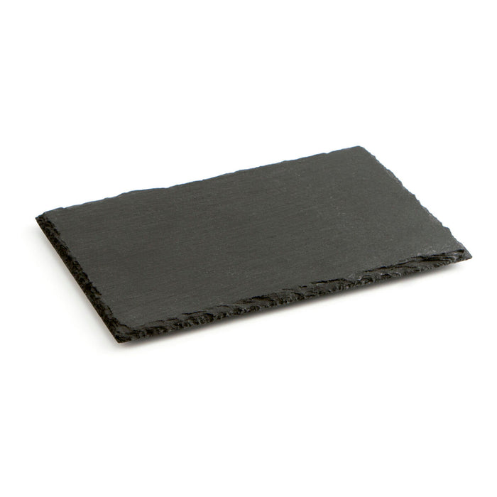 Tavă din Ceramică Efect Ardezie Quid Gastro Fun Negru 30 x 20 cm (12 Unități)