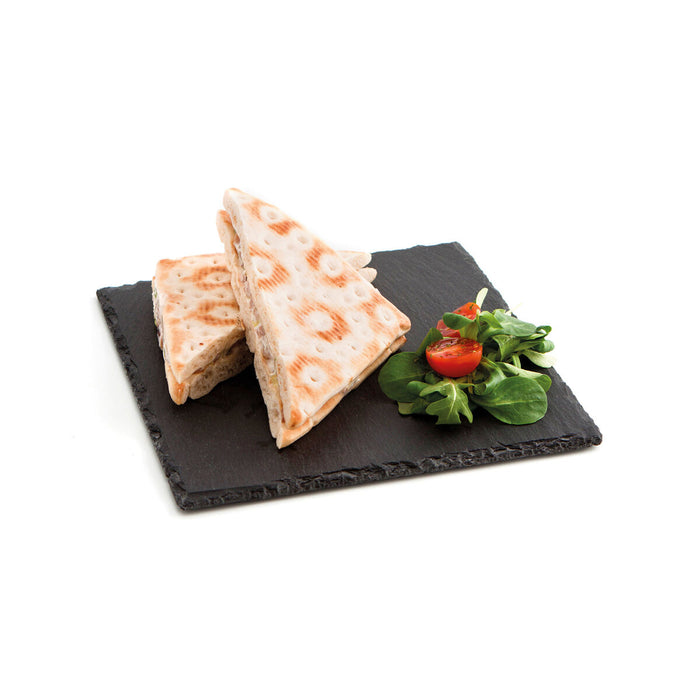 Tavă din Ceramică Efect Ardezie Quid Gastro Fresh Negru (20 x 20 cm) (12 Unități)
